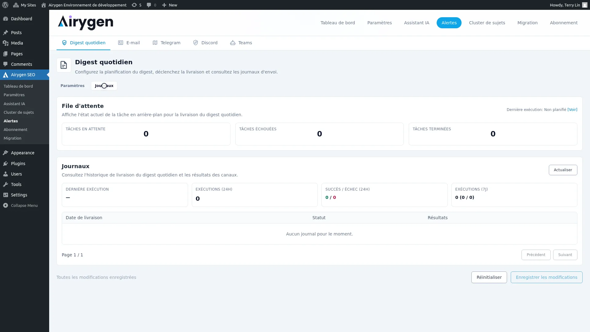 Alertes capture d'écran (2)