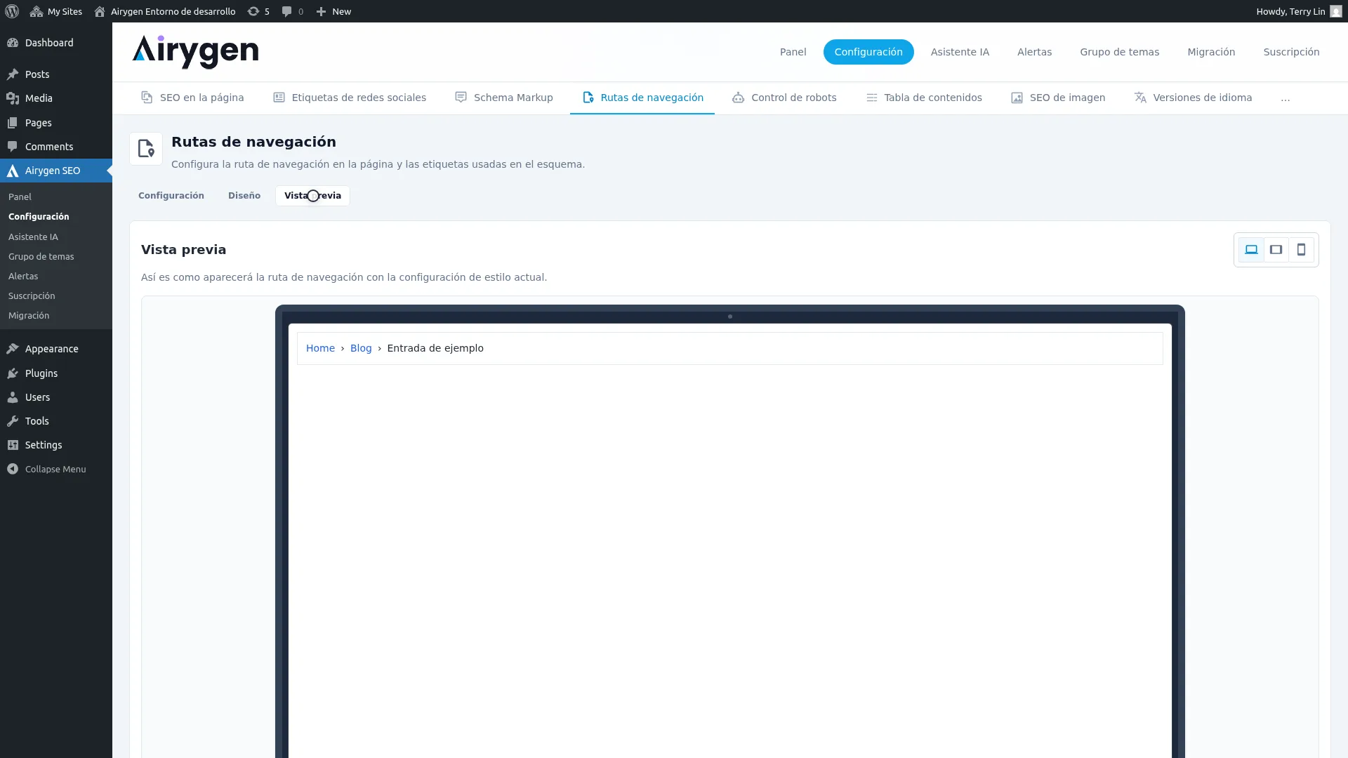Rutas de navegación captura de pantalla (3)