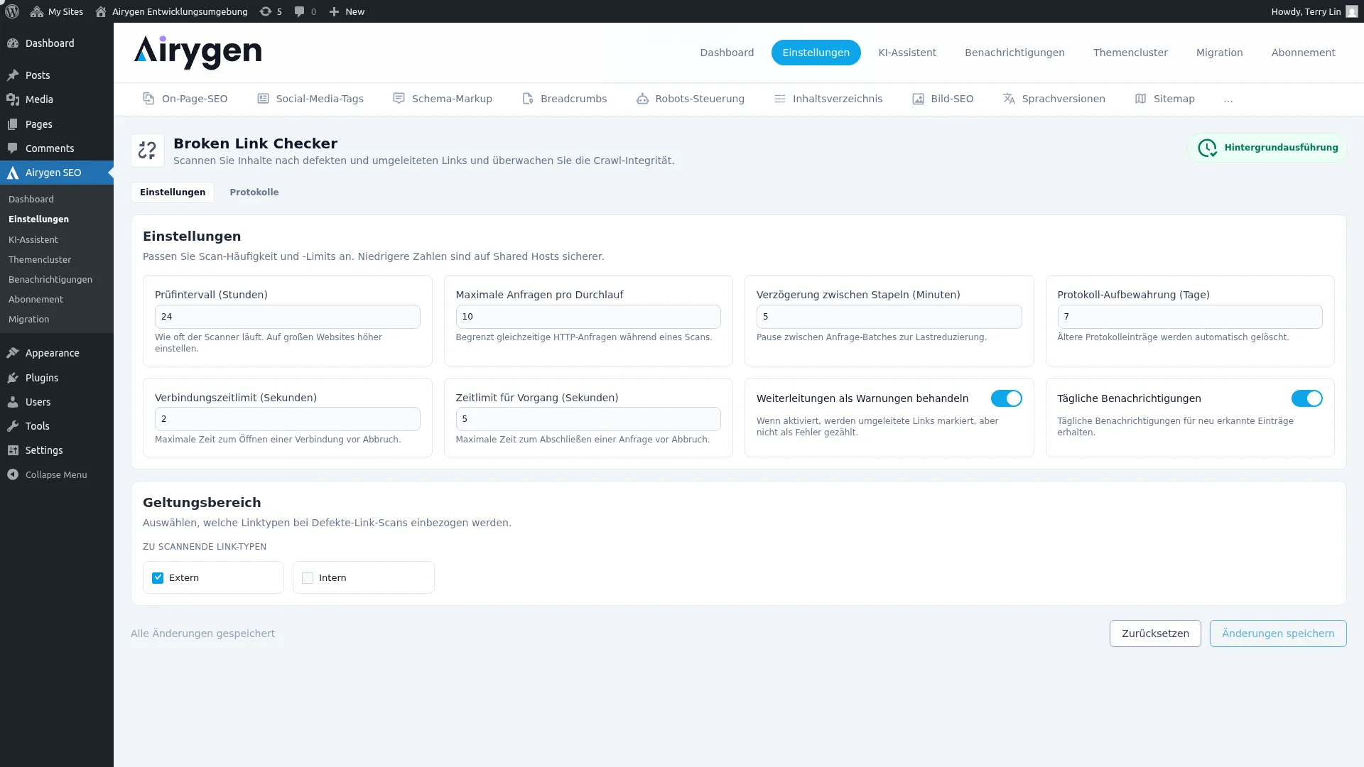Prüfer für defekte Links Screenshot (1)