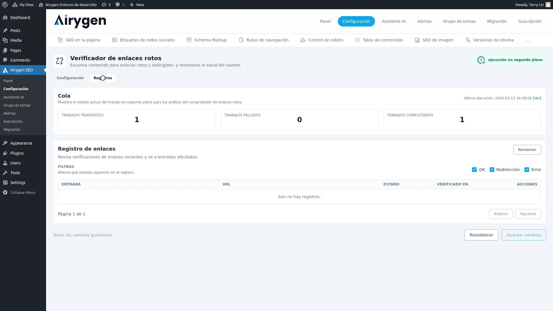 Verificador de enlaces rotos captura de pantalla (2)