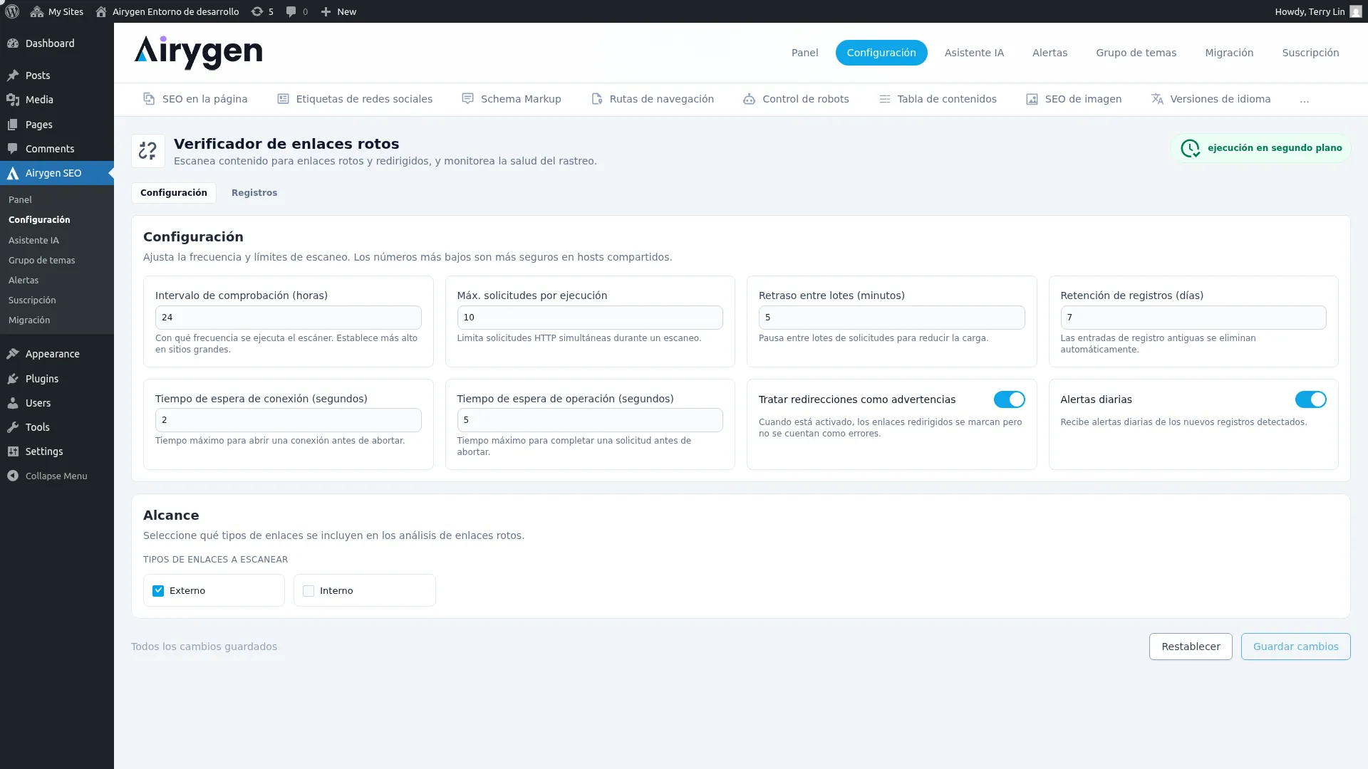 Verificador de enlaces rotos captura de pantalla (1)