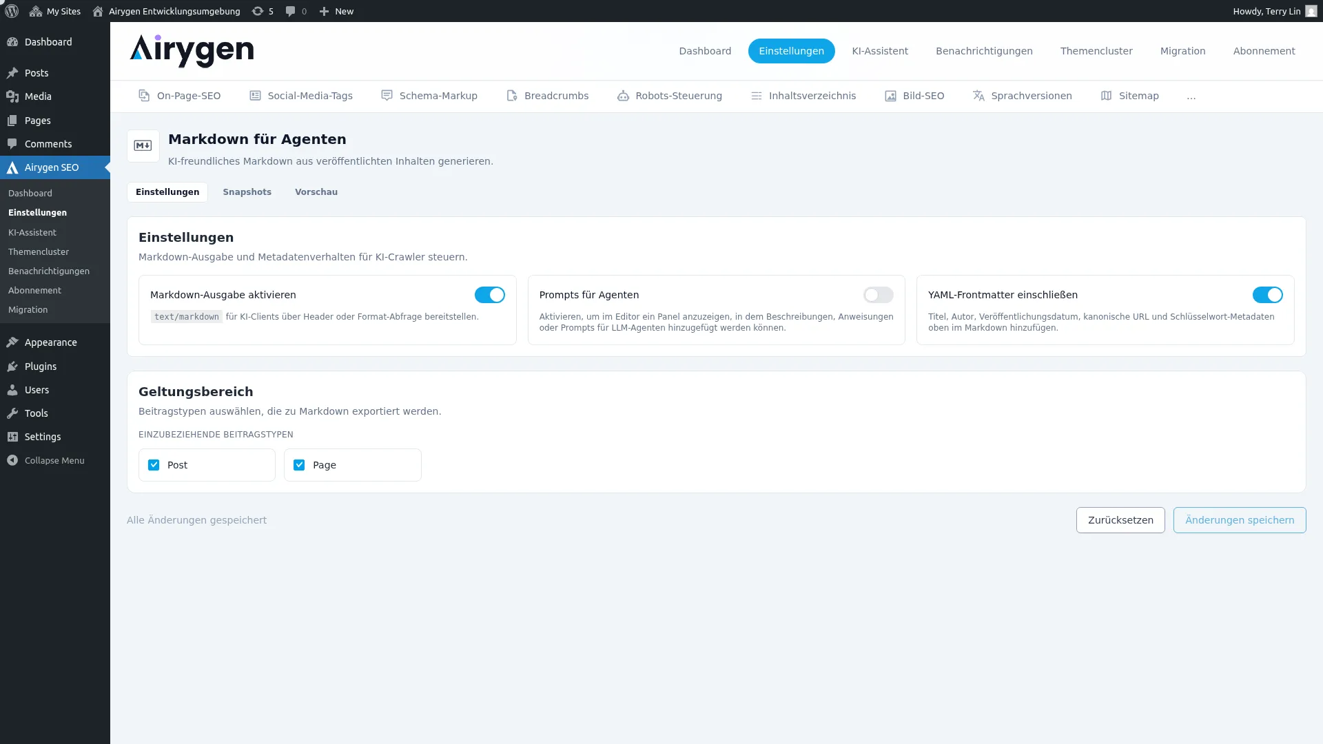 markdown-for-agents-settings