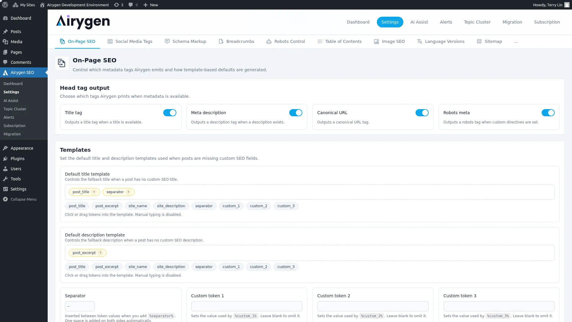 on-page-seo-settings