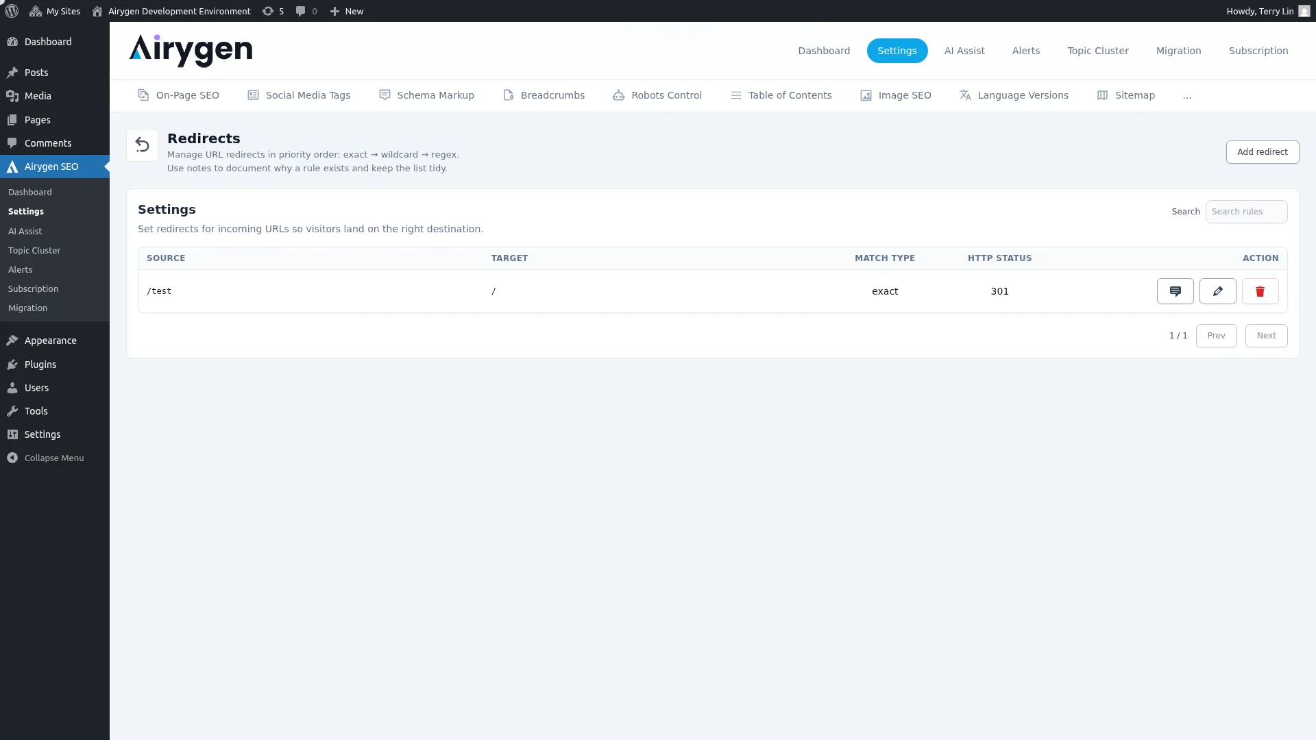 Redirects Screenshot (1)