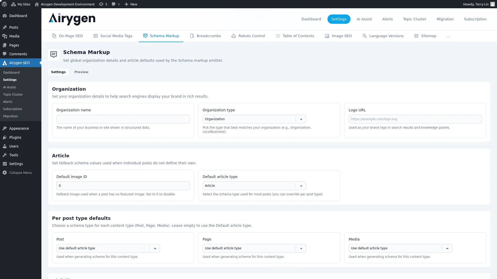 schema-markup-settings