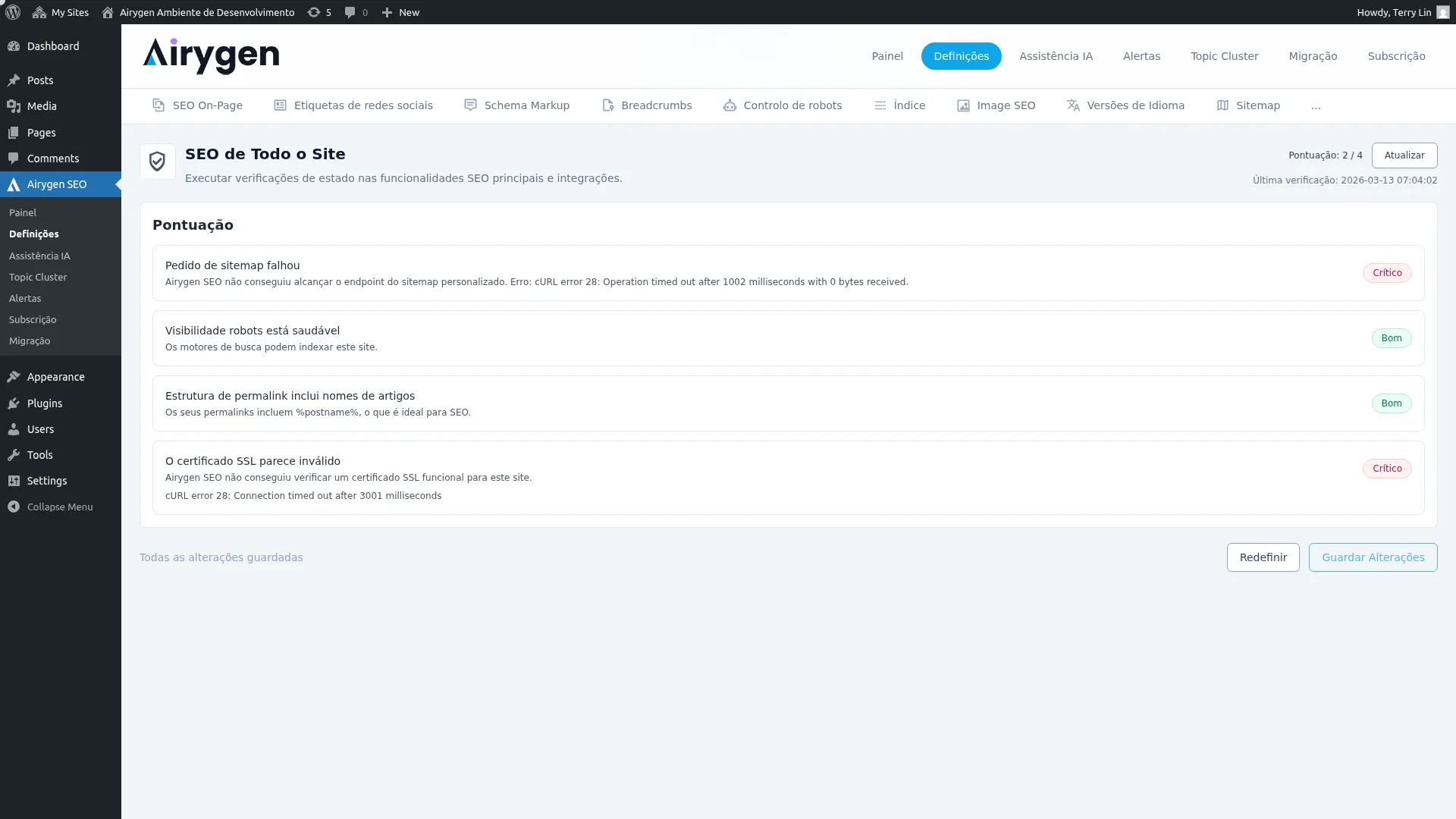 SEO de Todo o Site captura de tela (1)