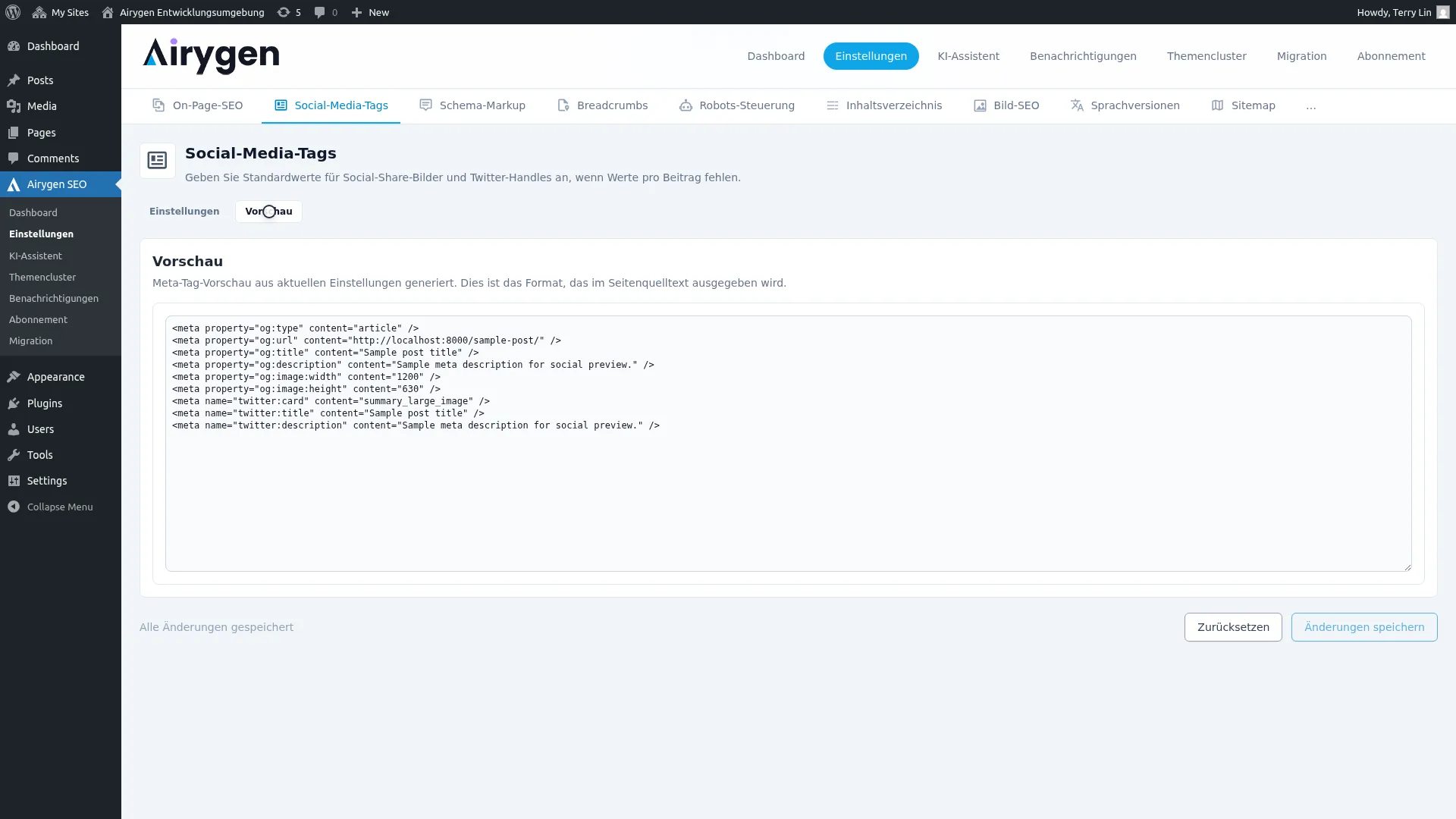 Social-Media-Tags Screenshot (2)